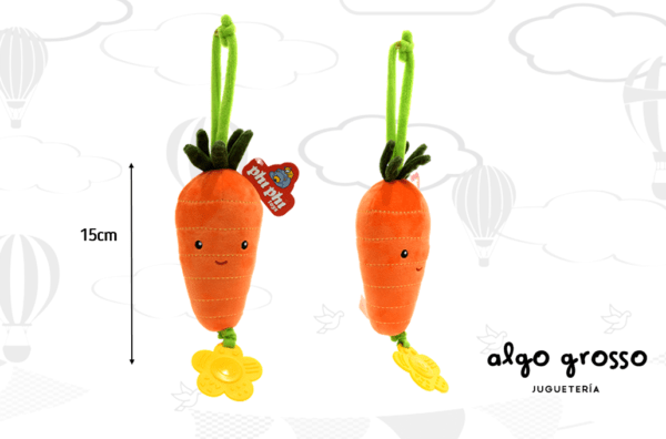 CUNERO MUSICAL SOFT ZANAHORIA C/MORDILLO 15CM art.8739