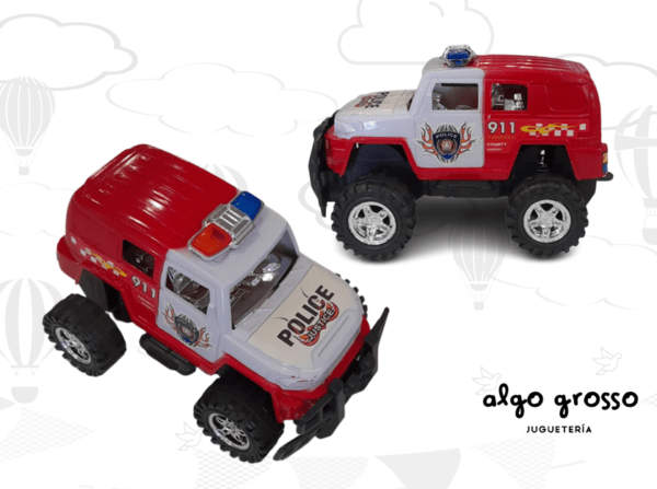 CAMIONETA PATONA POLICIA FRICCION 17CM art.1516