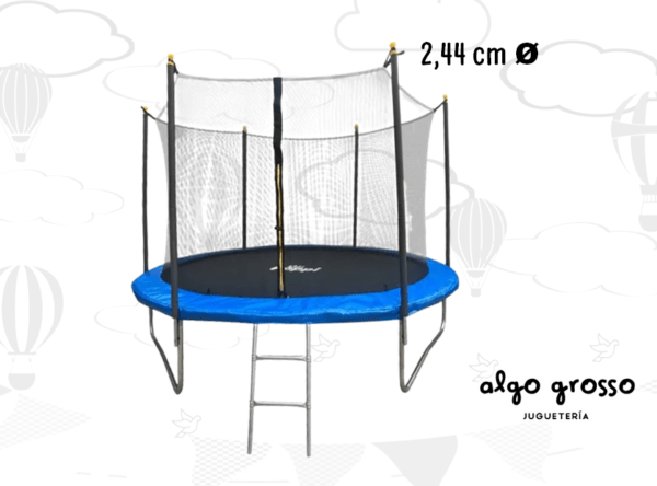 CAMA ELASTICA CON PROTECCIÓN 2,44 METROS DIAMETRO art.MTDP-289-8N