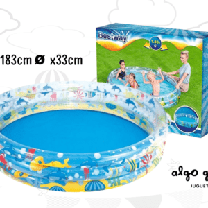 BESTWAY PILETA MUNDO MARINO - 3 ANILLOS art.51005