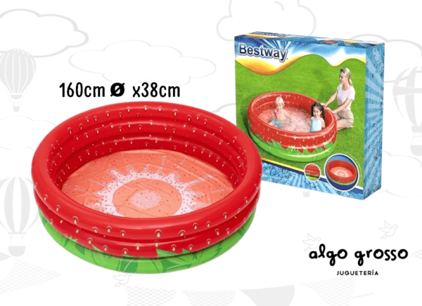 BESTWAY PILETA FRUTILLA - 3 ANILLOS art.51145