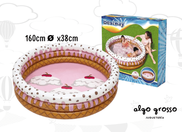 BESTWAY PILETA SUNDAE - 3 ANILLOS art.51144