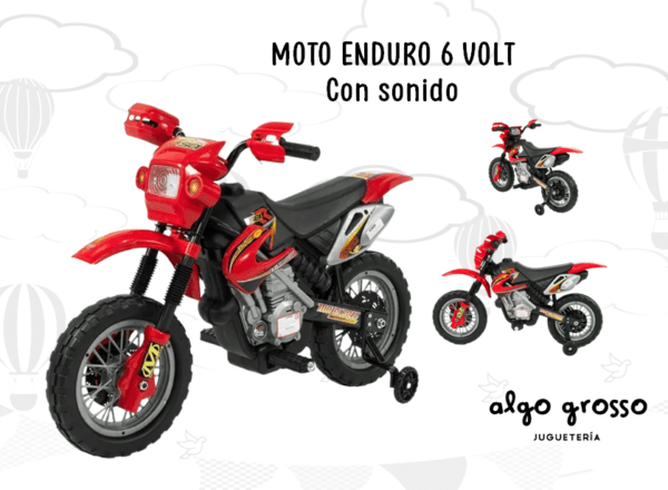 MOTO A BATERIA 6 VOLT ENDURO H25K art.JT014