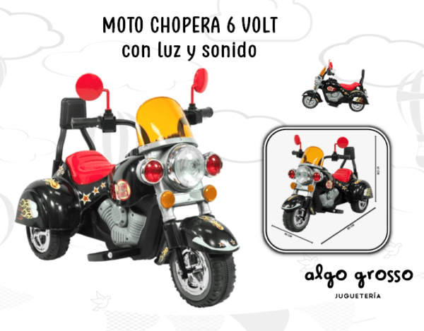 MOTO BATERIA 6VOLT CHOPERA H25K art.B19