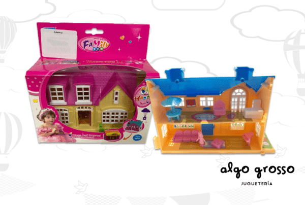 CASA DE MUÑECAS MINI C/ACC FAMILY NEW 18X13CM art.50558
