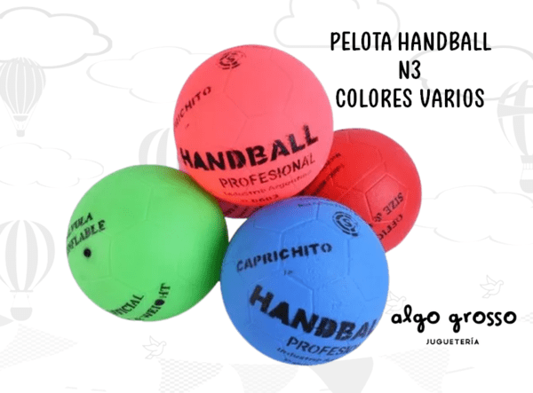 PELOTA GOMA HANDBALL COLORES art.P0603HANDBALL