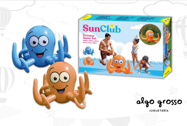 PULPO INFLABLE LANZA AGUA CON SET DE JUEGO art.37634