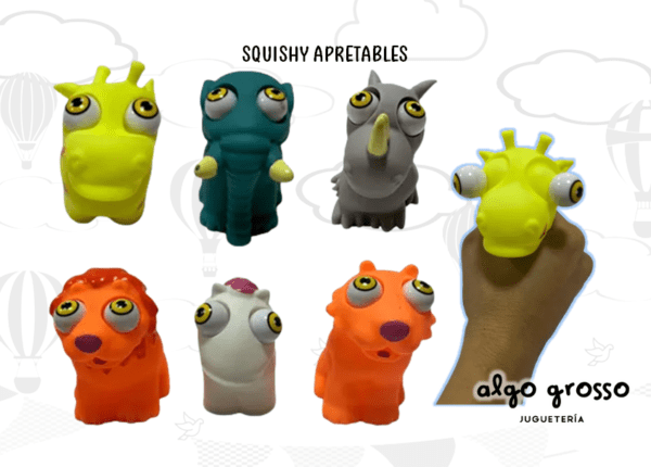 SQUEEZE APRETABLE OJOS SALTONES ANIMALES SURTIDOS art.4101