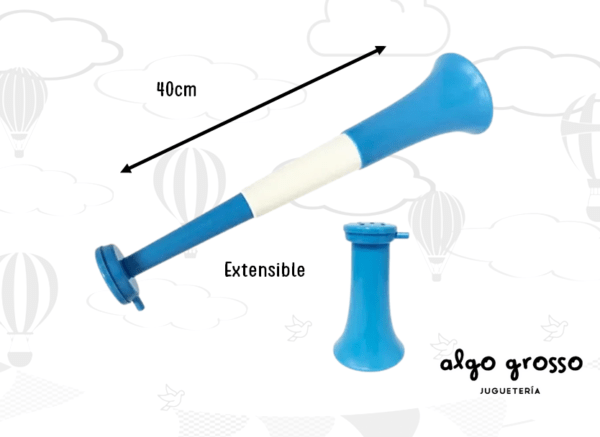 VUVUZELA EXTENSIBLE 40CM ARGENTINA "MUNDIAL"