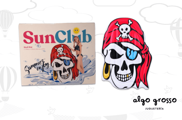 COLCHONETA INFLABLE CALAVERA PIRATA art.37487