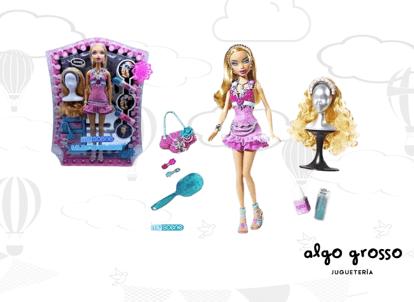 BARBIE MUÑECA 29CM PELUCA Y ACCESORIOS "MY SCENE" art.N5630