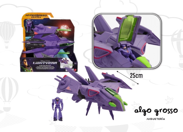 LIGHTYEAR NAVE DE COMBATE ZURG + MINI FIGURA art.HHJ61