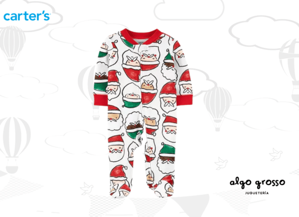 OSITO-PIJAMA TALLE 3M - CON CIERRE NAVIDAD art.1M094710