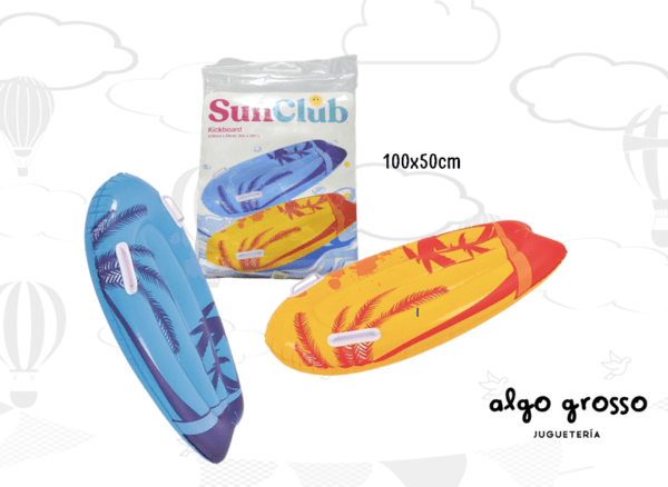 COLCHONETA INFLABLE CON MANIJA KICKBOARD 100X50CM art.37489