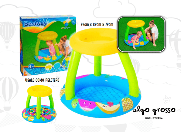 BESTWAY PILETA FRUTAS CON TECHO Y PISO art.52331