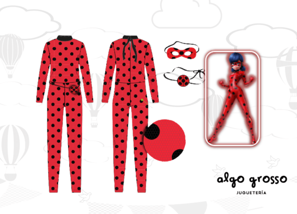 DISFRAZ LADY BUG MIRACULOUS TALLE 2 art.1725-2