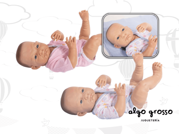 BEBE LUA - LEO CON MANTA BEBOTE DE 33CM "CASITA DE MUÑECAS" art.108
