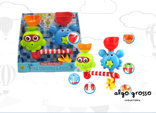CANGREJO Y PULPO JUEGO PARA BAÑOS art.BL4113