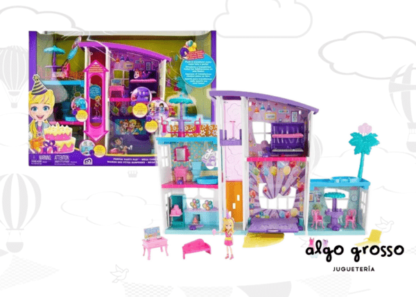 POLLY POCKET MEGA CASA DE SORPRESAS FIGURA + ACCESORIOS art.GFR12