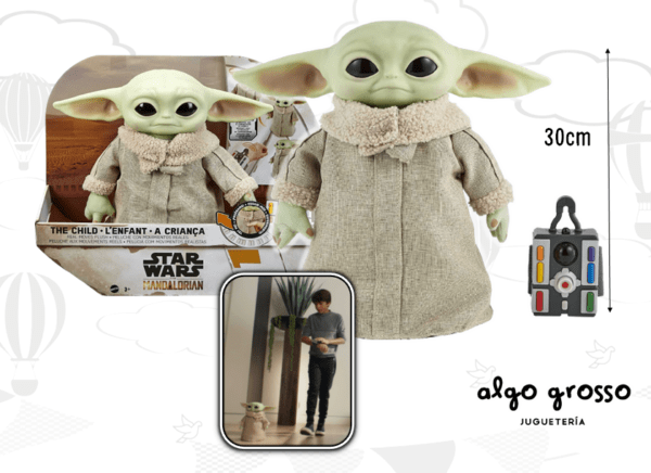 BABY YODA RADIO CONTROL- CON MOVIMIENTO Y SONIDO art.GWD87