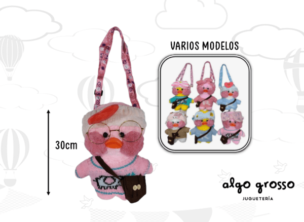 CARTERA LALAFAN PATO PELUCHE 25CM "ALTERNATIVO"