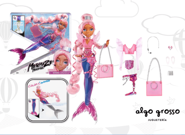 MERMAZE MERMAIDZ SIRENA HARMONIQUE COLOR CHANGE + ACCESORIOS art.580805