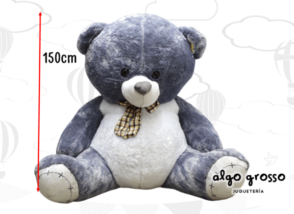 PELUCHE OSO CON MOÑO 150CM 3 COLORES art.C7734