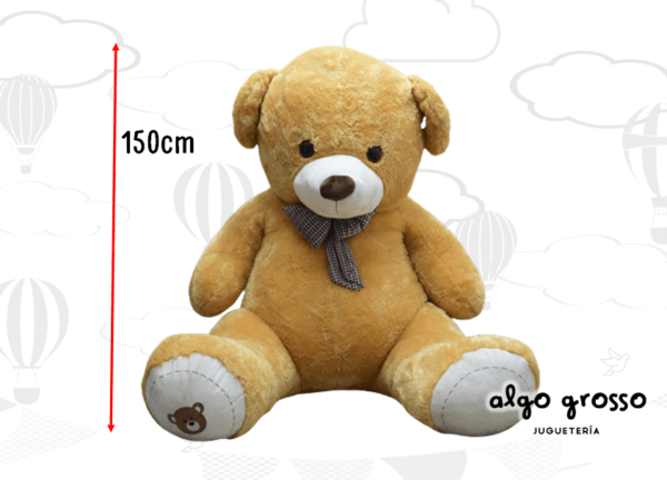 PELUCHE OSO CON MOÑO 150CM 2 COLORES art.C7740