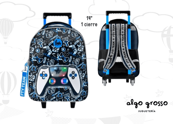 MOCHILA CARRO 14" FOOTY LED "JOYSTICK" 1 CIERRE art.F1758