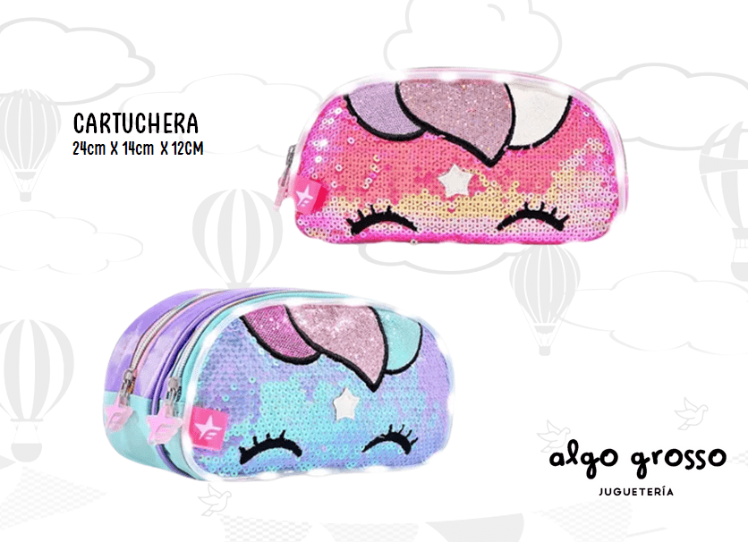 footy mochilas cartucheras unicornio