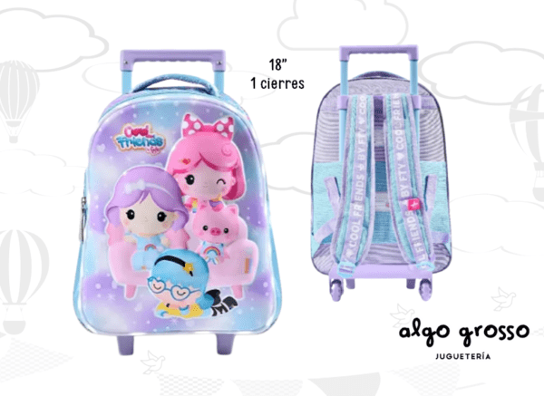 MOCHILA CARRO 18" FOOTY LED "COOL FRIENDS" art.F1908