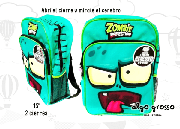 MOCHILA DE ESPALDA 15" *ZOMBIE INFECTION* CEREBRO art.B15-A
