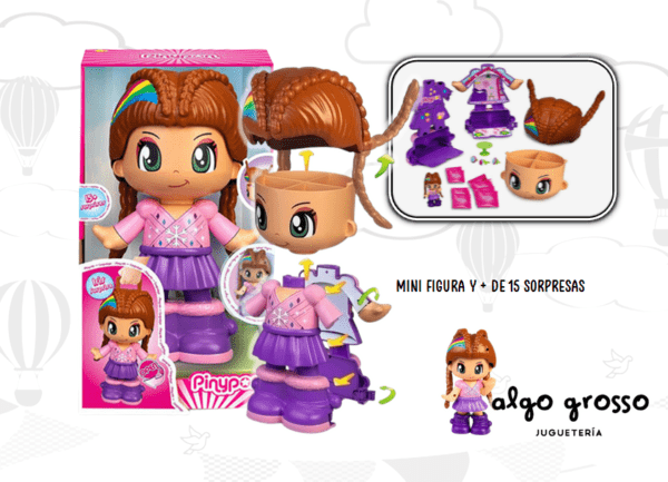 PINYPON "IRIS" GRAN FIGURA DE 40CM Y CONTENEDOR + ACCESORIOS art.17211