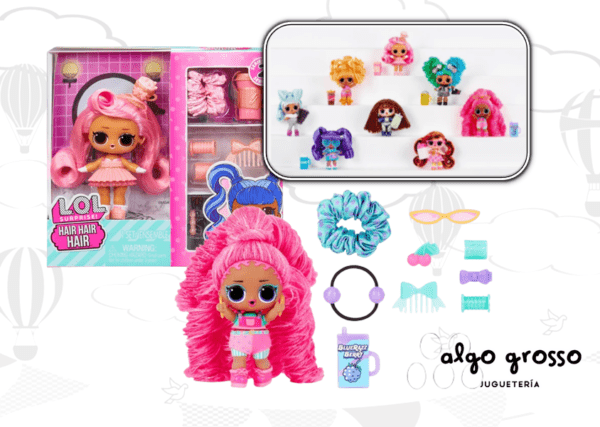 LOL SURPRISE! "HAIR HAIR HAIR" MUÑECA+ ACCESORIOS art.584445