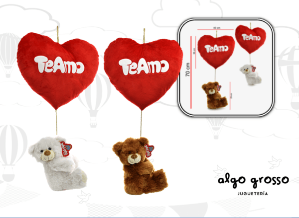 CORAZON CON OSO COLGANTE art.2203