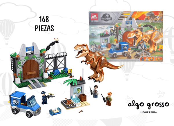 DINOSAURS 168 PIEZAS JURASIC WORLD "ALTERNATIVO" art.10920