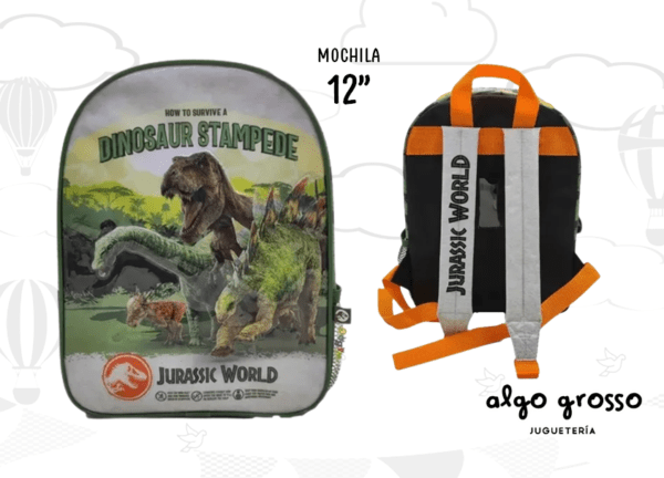 MOCHILA COLGANTE 12¨ JURASSIC WORLD - WABRO art.10050