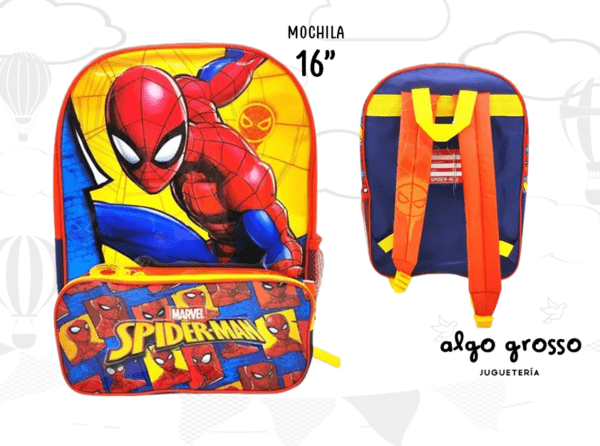 MOCHILA COLGANTE 16¨ SPIDERMAN - WABRO art.10165