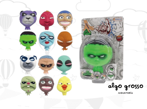 CABEZA ESTIRABLE BLISTER "STRETCHAPALZ SPLATS HEAD" art.TAP00598