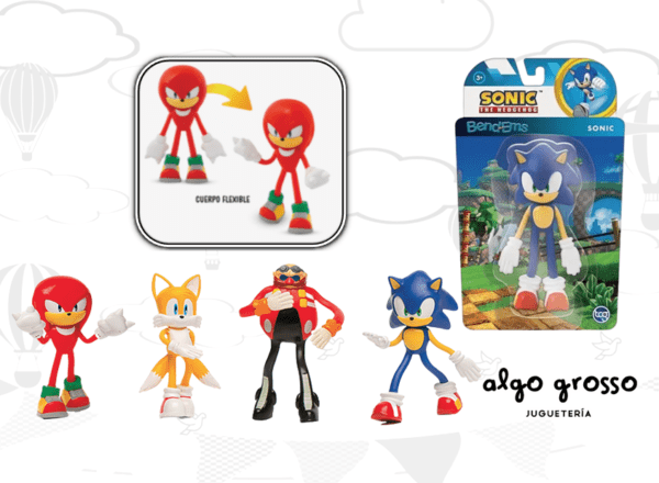 SONIC FIGURA DE 11CM DE GOMA FLEXIBLE - BEND-EMS art.SNC01219