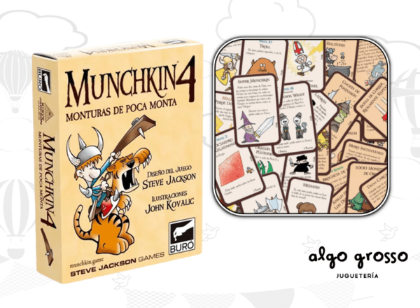 MUNCHKIN 4 MONTURAS DE POCA MONTA art.MKN4
