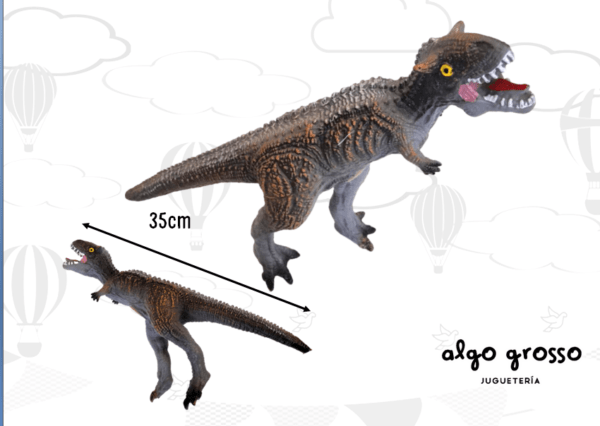 DINOSAURIO 30CM GOMA - RELLENO SOFT  art.BD1033