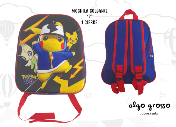 MOCHILA COLGANTE 12" POKEMON art.1206