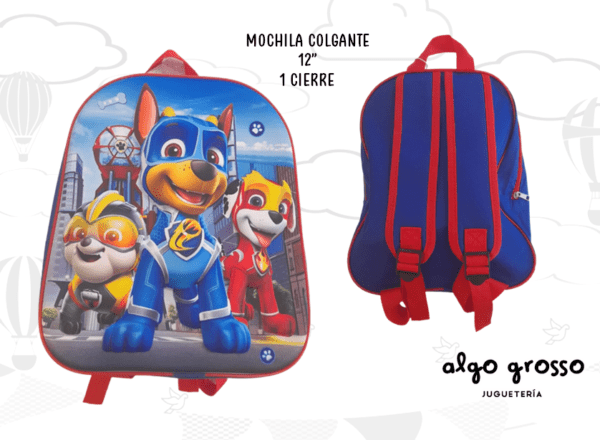 MOCHILA COLGANTE 12" PAW PATROL art.1433-1