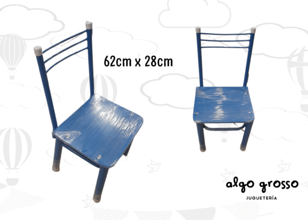 SILLA MADERA METAL 62X28CM art.1615