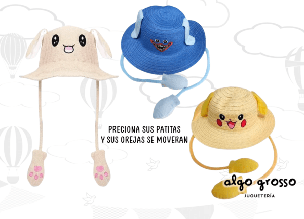 SOMBRERO CAPELINA LEVANTA OREJAS "SURTIDOS"