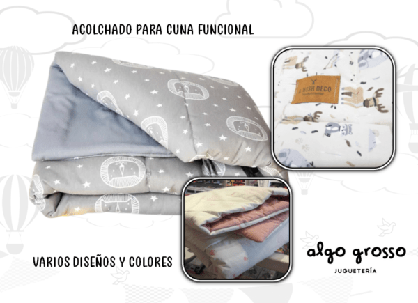 ACOLCHADO CUNA FUNCIONAL ESTAMPADO A WISH art.25