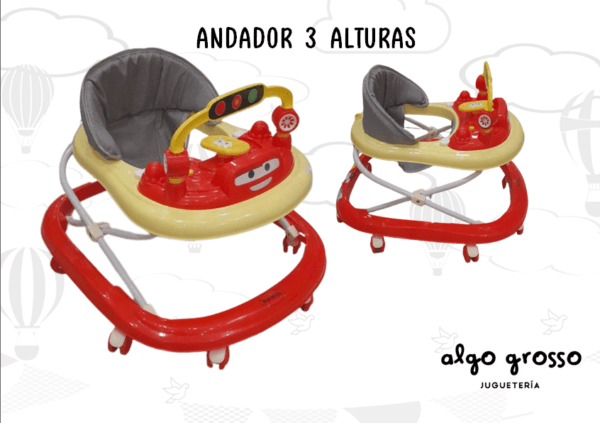 ANDADOR AUTO PERSONAJE BANDEJA MUSICAL art.BWT40