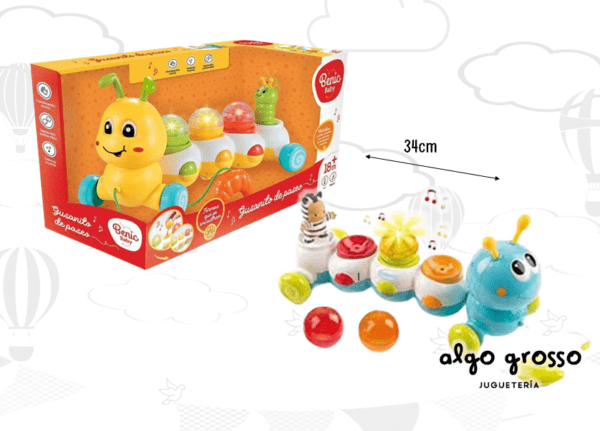 GUSANITO DE PASEO BENIC BABY CON LUZ Y SONIDO art.6591/BB003