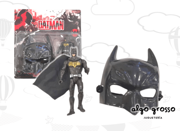 BATMAN FIGURA DE 15CM + MASCARA "ALTERNATIVA"